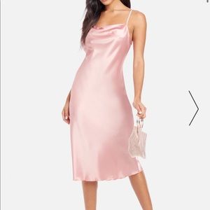 NWTS Bebe Rose colored cowl neck slip dress